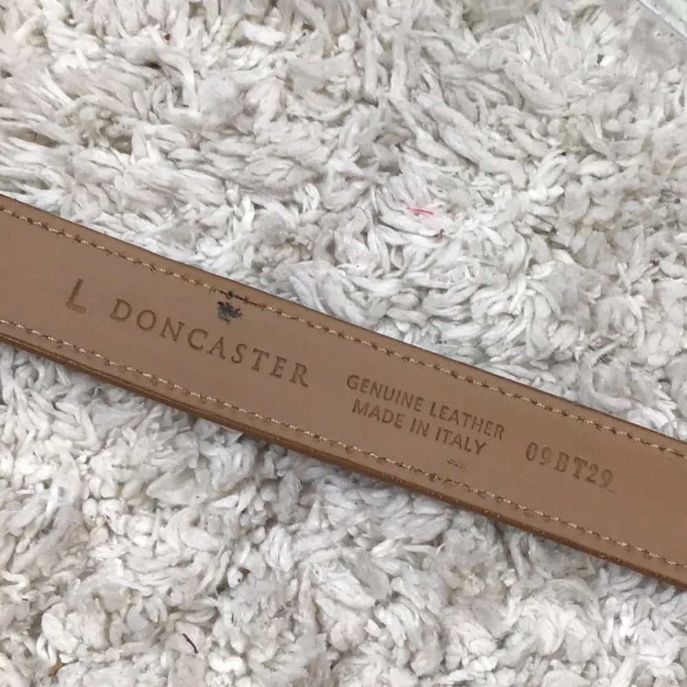 Doncaster aqua/tan belt Italy 09BT29